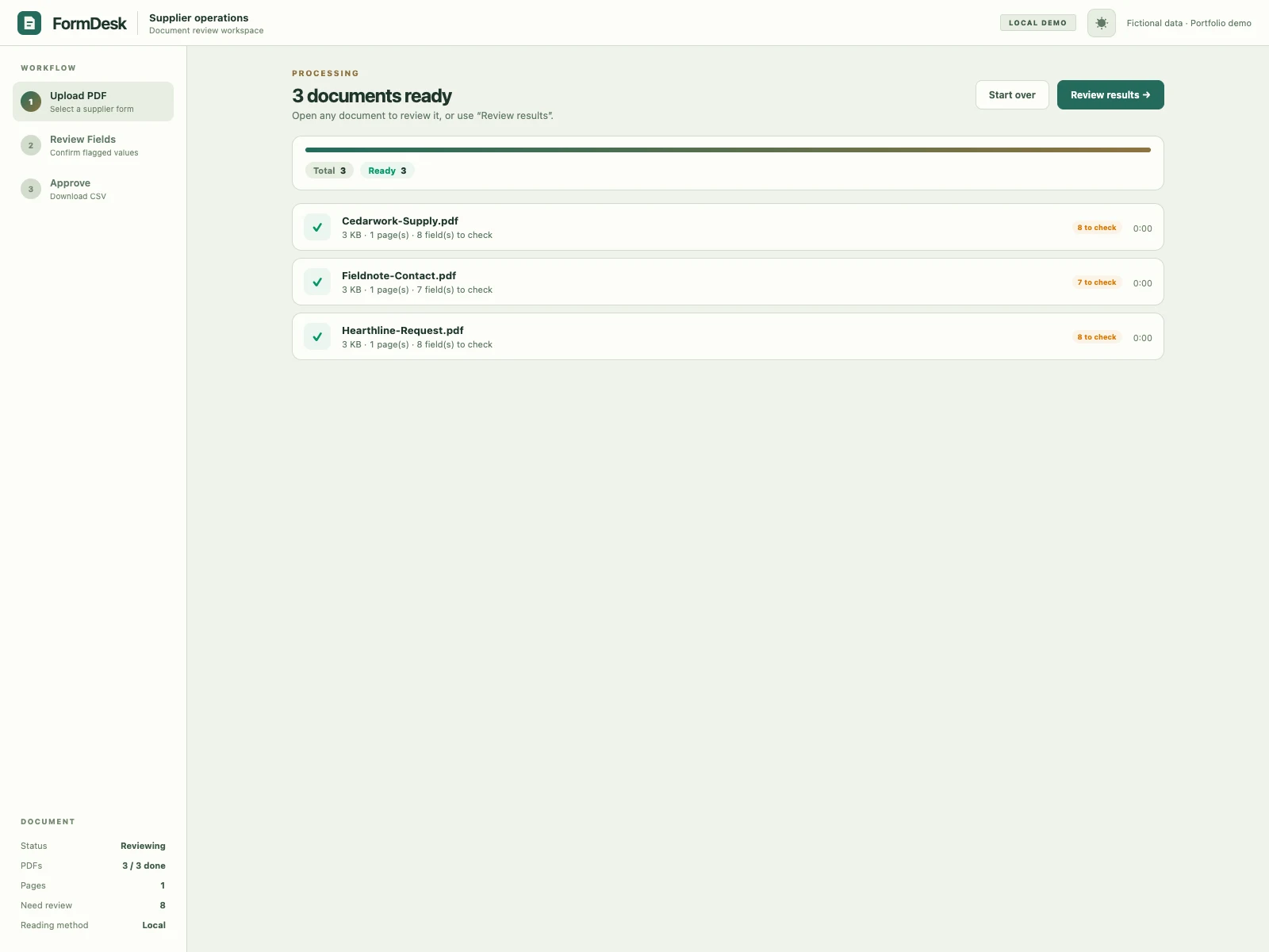 Batch processing